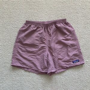 Patagonia Men’s Mauve Pink Swim Trunks Size Small Drawstring 4.5” Unlined EUC